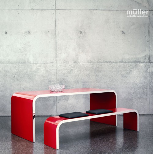 Цветная сталь в доме от Müller Möbelfabrikation. Аугбург, Германия.