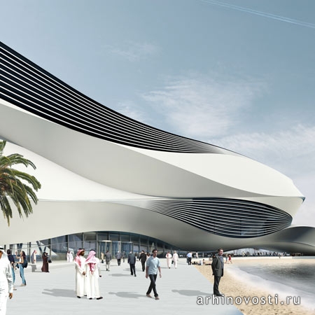 Ан-студио (UNStudio) представили проект Музея современного искусства Востока (Museum of Middle Eastern Modern Art). Дубаи, ОАЭ.
