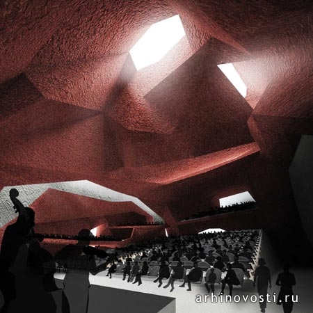 Менис Аркитектос (Menis Arquitectos) предложили городу проект нового мьюзик-холла (Jordanék Music Hall). Торунь, Польша.