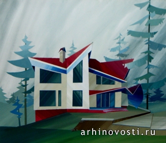 Конкурсная работа Елены Ярош. Проект загородного дома.
