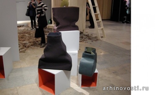 Фетровые вазы (Felt vases), автор Анна Эдсальв (Anna Edsalv), Кунстфак (Konstfack).