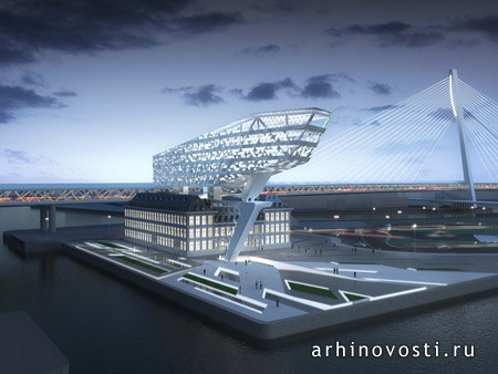 Проект-порт (Port House Antwerp) в исполнении Заха Хадид Аркитектс (Zaha Hadid Architects). Антверпен, Бельгия.