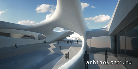 Студия Заха Хадид Аркитектс (Zaha Hadid Architects) спроектировала здания для итальянского городка. Лондон, Англия.