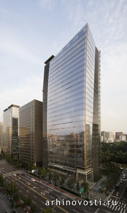 Главная башня Кумо Азиана (Kumho Asiana), автор проекта Самуу Аркитектс (Samoo Architects).