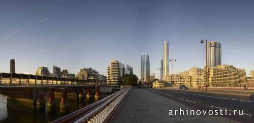 Башни в районе Блэкфрайерс (Blackfriars). Лондон, Англия.