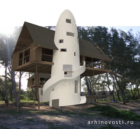 Избушка номер три: проект Хогард Аркитектс (Hogarth Architects). Килифи, Кения.