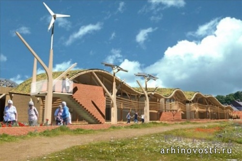 Бюро Ян Симпсон Аркитектс (Ian Simpson Architects), Национальный центр цветов (National Wildflower Centre).