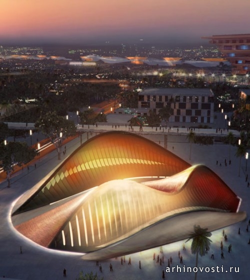 Фостер энд Партнерс (Foster + partners), проект павильона Арабских Эмиратов для всемирной выставки в Шанхае.