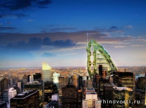 Винсент Каллеба (Vincent Callebaut), проект небоскреба, Нью-Йорк, Америка.