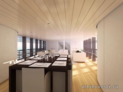 Фостер и Партнерс (Foster + Partners), яхта "Изумруд Океана" (The Ocean Emerald).