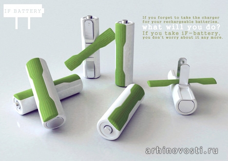 Многофункциональные батарейки (Multifunctional Batteries), автор Кьян Джанг (Qian Jiang). Многофункциональные батарейки (Multifunctional Batteries), автор Кьян Джанг (Qian Jiang).