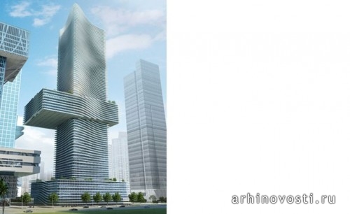 Центральный офис Китайской страховой группы (China Insurance Group HQ), Шэньчжэнь, автор проекта Кууп Химмельблау (Coop Himmelblau).