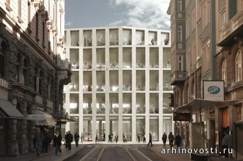 Кауфнаский универмаг  Дэвида Чипперфилда (David Chipperfield Architects). Инсбрук, Австрия.