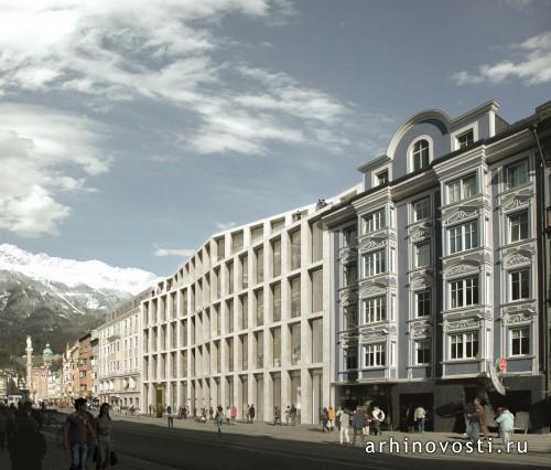 Кауфнаский универмаг  Дэвида Чипперфилда (David Chipperfield Architects). Инсбрук, Австрия.