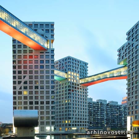 Steven Holl Architects связали здания в многофункциональный гибрид. Пекин, Китай.