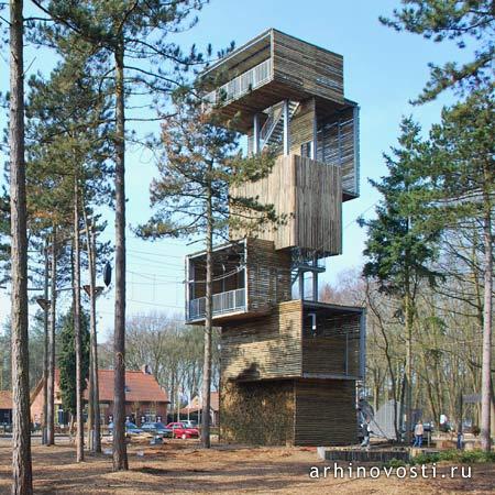 Смотровая башня от Ательерин Архитектен (Ateliereen Architecten). Реусель, Голландия.