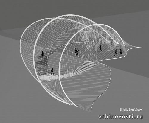 Конкурсный проект Мэтта Шмидта (Matt Schmid), смотровая площадка для птичьего заповедника в Канаде.