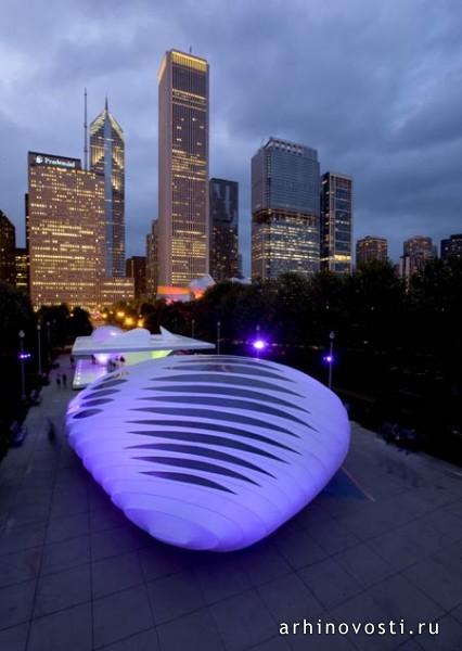 Заха Хадид Аркитектс (Zaha Hadid Architects), павильон в Миллениум Парке (Millennium Park), Чикаго, Америка.