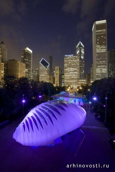 Заха Хадид Аркитектс (Zaha Hadid Architects), павильон в Миллениум Парке (Millennium Park), Чикаго, Америка.