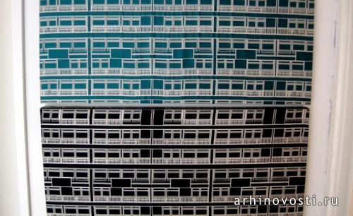 Ткань, вдохновленная обазом башни Треллик (Trellick Tower).