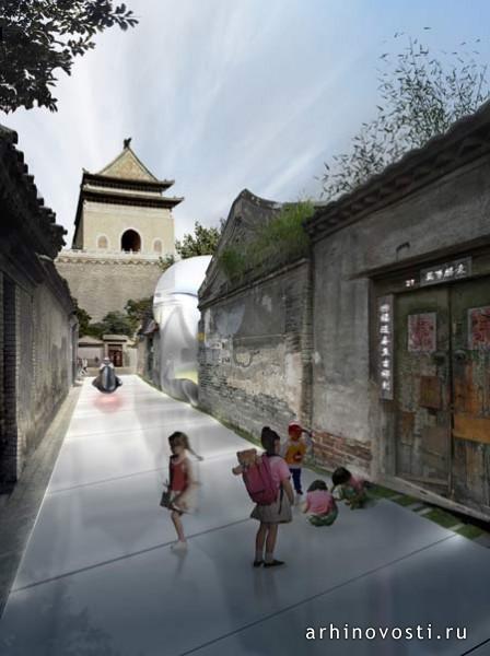 МЭД (MAD), Хатонг Бабл 32 (Hutong Bubble 32), проект реконструкции жилых районов Пекина. МЭД (MAD), Хатонг Бабл 32 (Hutong Bubble 32), проект реконструкции жилых районов Пекина.