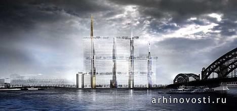 Центральный офис Газпрома, архитектурное бюро Жана Нувеля (Jean Nouvel).