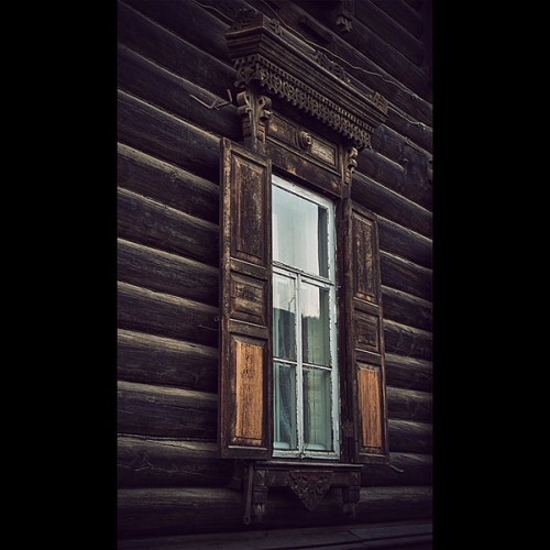 Сибирские деревянные дома. Иркутская область, Россия.