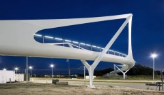 Пешеходный мост в городе Кнокке (Knokke Footbridge), автор проекта Ней и Партнерс (Ney & Partners), Бельгия.