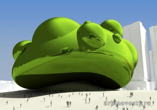 Конкурсный проект бюро Вижндивижн (Visiondivision), концепция Центра популярной музыки для тайваньского города Тайпей (Taipei Pop Music Center).