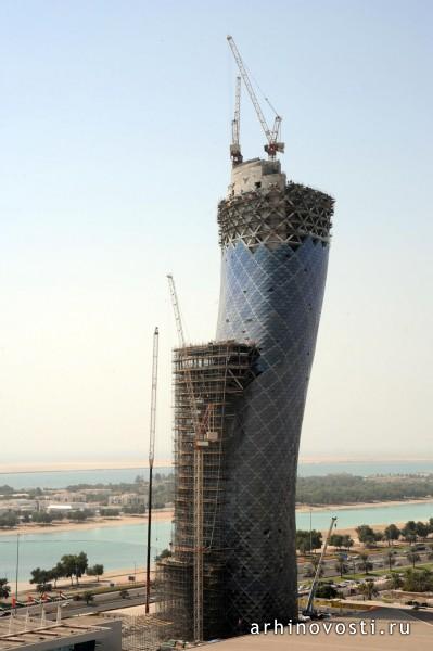 Ворота Столицы (Capital Gate), проект бюро RMJM, Дубаи, ОАЭ.