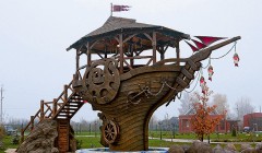 Корабль-беседка, творческая группа "Творюки", Рязань, Россия.