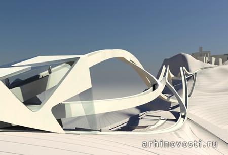 Проект моста для пешеходов и легкого транспорта, Прогеттоспоре (Progettospore), Италия.