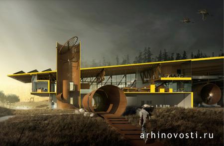 Том Кундиг (Tom Kundig) из студии Ольсон Сандберг Кундиг Аллен Аркитектс (Olson Sundberg Kundig Allen Architects), офис для компании Т Бэйли Инк (T Bailey Inc), Сиэтл, Америка.