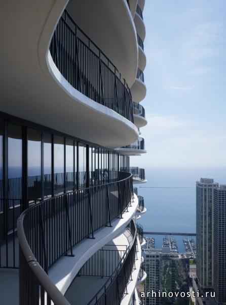 Водная Башня (Aqua Tower), студия Гэнг (Studio Gang), Чикаго, Америка.