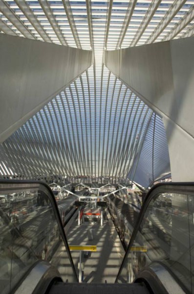 Сантьяго Калавара (Santiago Calatrava), проект железнодорожной станции, Льеж, Бельгия.