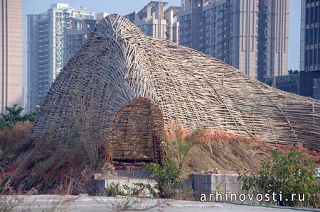 Проект архитектурной группы СЛАБЫЙ! (WEAK!), "Купол для насекомых" (Bug Dome), Биеннале урбанизма и архитектуры (Biennale of Urbanism/Architecture), Китай.