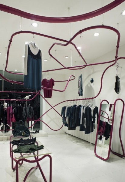 САКО Аркитектс (SAKO Architects), интерьер для магазина "Эйфини" (Eifini) в городе Ченду, Китай.