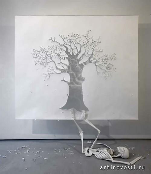 Произведение искусства из бумаги, Петер Каллесен (Peter Callesen).