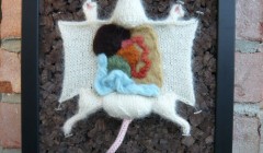 Вязаные игрушки из коллекции "Вязаная биология" (Knitting in Biology 101).