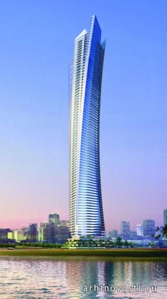 Проект Aedas, Damac Ocean Heights, Дубай, ОАЭ.