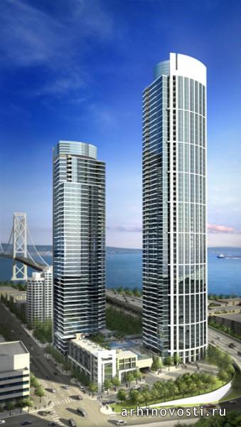 Проект Solomon Cordwell Buenz, One Rincon Hill, Сан Франциско, Америка.