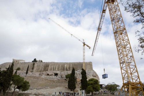Музей "Новый Акрополь" (The New Acropolis), проект Бернарда Тшуми (Bernard Tschumi), Афины, Греция.