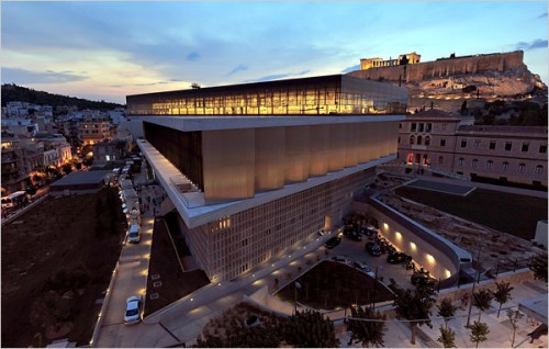 Музей "Новый Акрополь" (The New Acropolis), проект Бернарда Тшуми (Bernard Tschumi), Афины, Греция.