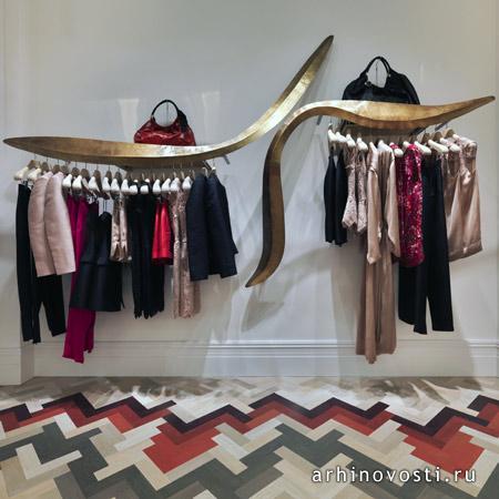 Новый интерьер магазина Стелла МакКартни (Stella McCartney). Милан, Италия.