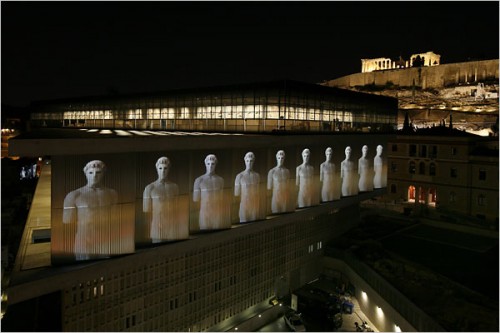 Музей "Новый Акрополь" (The New Acropolis), проект Бернарда Тшуми (Bernard Tschumi), Афины, Греция.