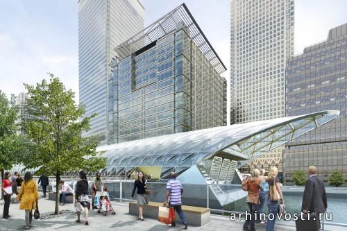 Проект лондонской станции Canary Wharf, Англия.
