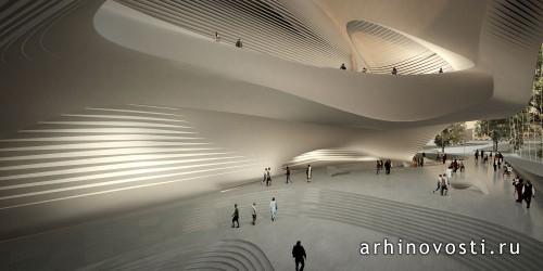 Дизайн-проект Королевского центра культуры и искусств (King Abdullah II House of Culture & Art), Заха Хадид Аркитектс (Zaha Hadid Architects), Амман, Иордания.