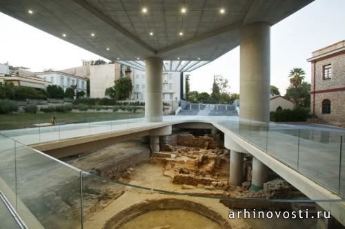 Музей "Новый Акрополь" (The New Acropolis), проект Бернарда Тшуми (Bernard Tschumi), Афины, Греция.