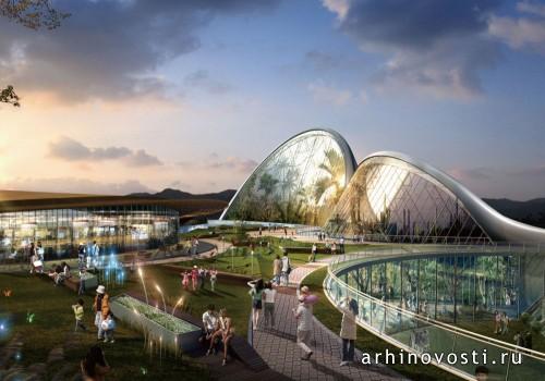 Национальный экологический институт от «Сэму Аркитектс» (Samoo Architects) совместно с Гримшоу Аркитекст (Grimshaw Architects). Сочхон, Южная Корея.