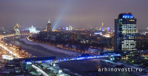 Москва Сити, вид с 72 этажа. Россия.